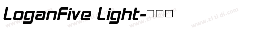 LoganFive Light字体转换